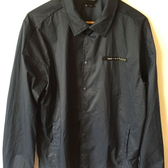 Salt x Aether Windbreaker Shirt Navy Blue (XL) - Picture 5 of 6